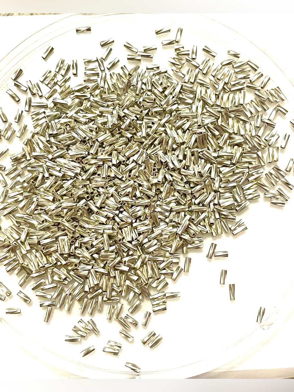 Lot of 31g of Liquid Silver Beads